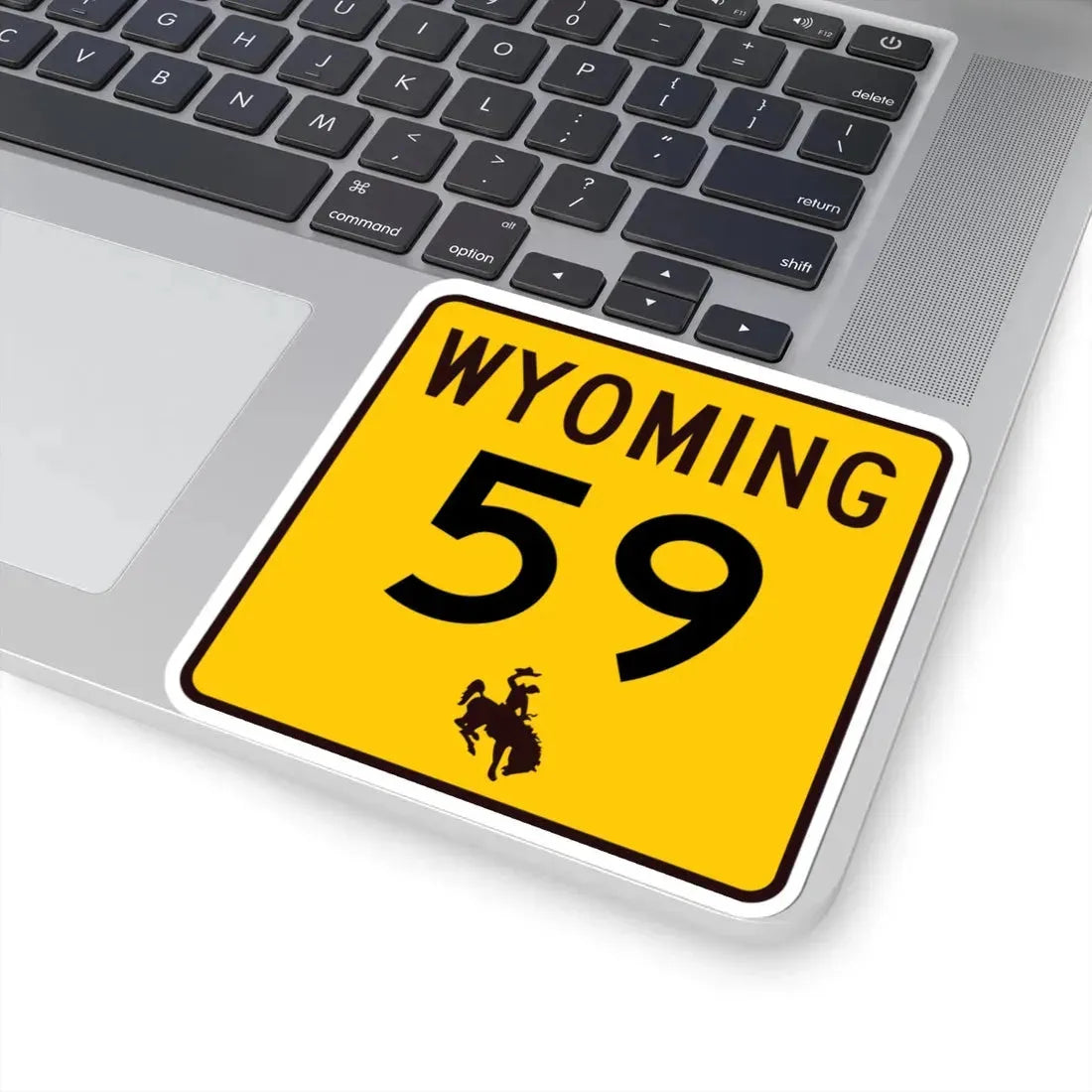 WY-59 (Wyoming) (Road Sign) STICKER Vinyl Kiss-Cut Decal - The Sticker Space