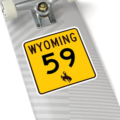 WY-59 (Wyoming) (Road Sign) STICKER Vinyl Kiss-Cut Decal - The Sticker Space