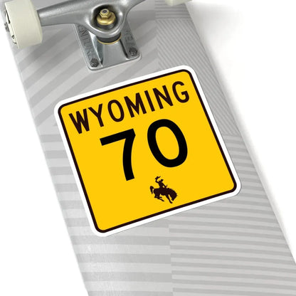WY-70 (Wyoming) (Road Sign) STICKER Vinyl Kiss-Cut Decal - The Sticker Space