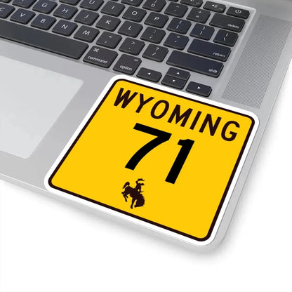 WY-71 (Wyoming) (Road Sign) STICKER Vinyl Kiss-Cut Decal - The Sticker Space