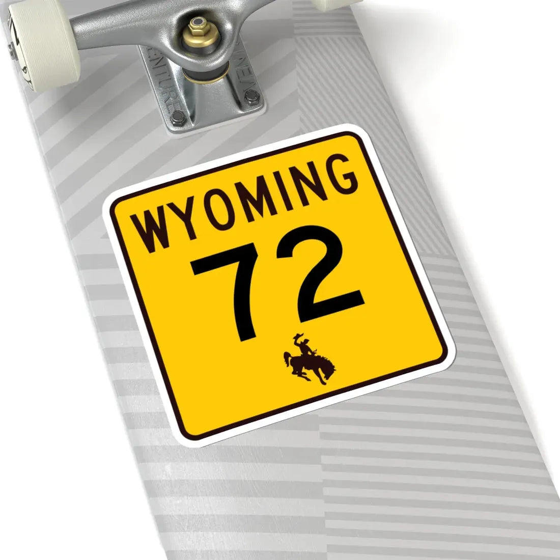 WY-72 (Wyoming) (Road Sign) STICKER Vinyl Kiss-Cut Decal - The Sticker Space