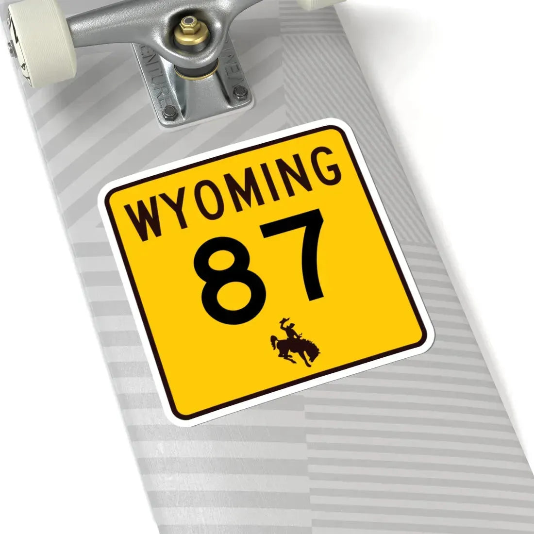 WY-87 (Wyoming) (Road Sign) STICKER Vinyl Kiss-Cut Decal - The Sticker Space