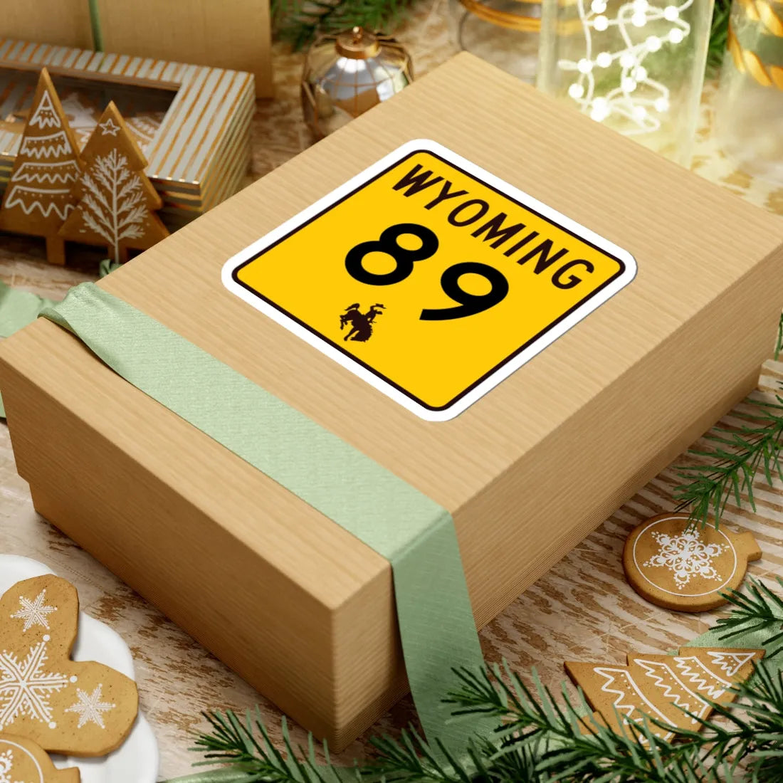 WY-89 (Wyoming) (Road Sign) STICKER Vinyl Kiss-Cut Decal - The Sticker Space