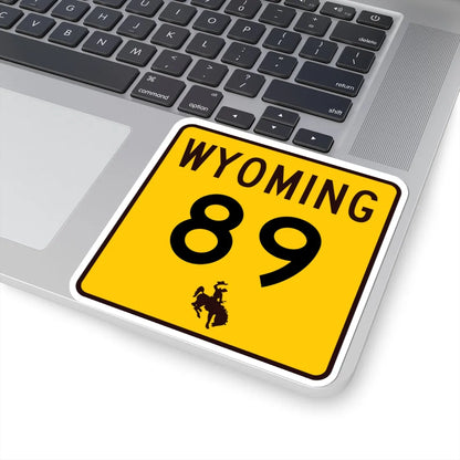 WY-89 (Wyoming) (Road Sign) STICKER Vinyl Kiss-Cut Decal - The Sticker Space