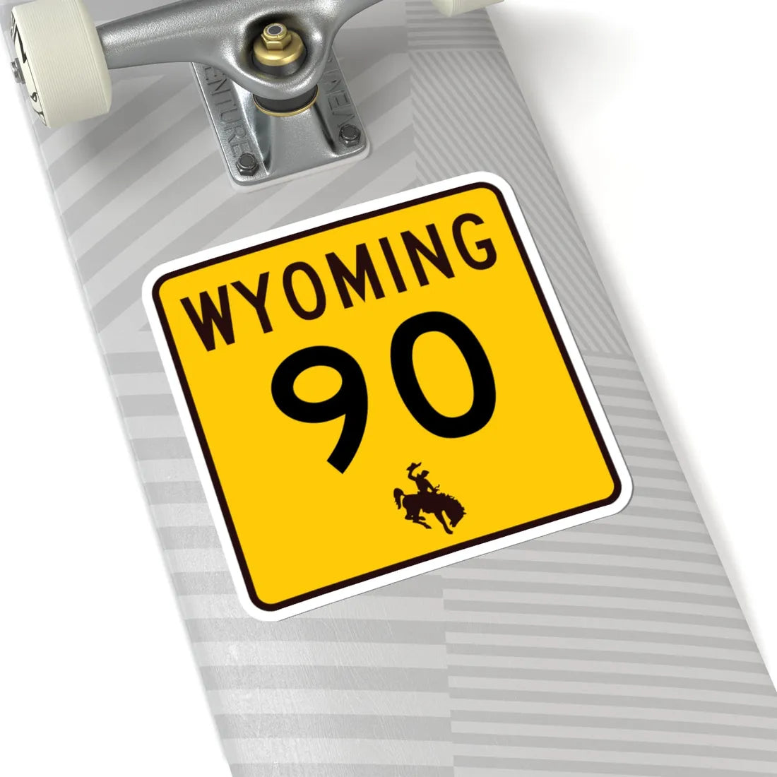 WY-90 (Wyoming) (Road Sign) STICKER Vinyl Kiss-Cut Decal - The Sticker Space