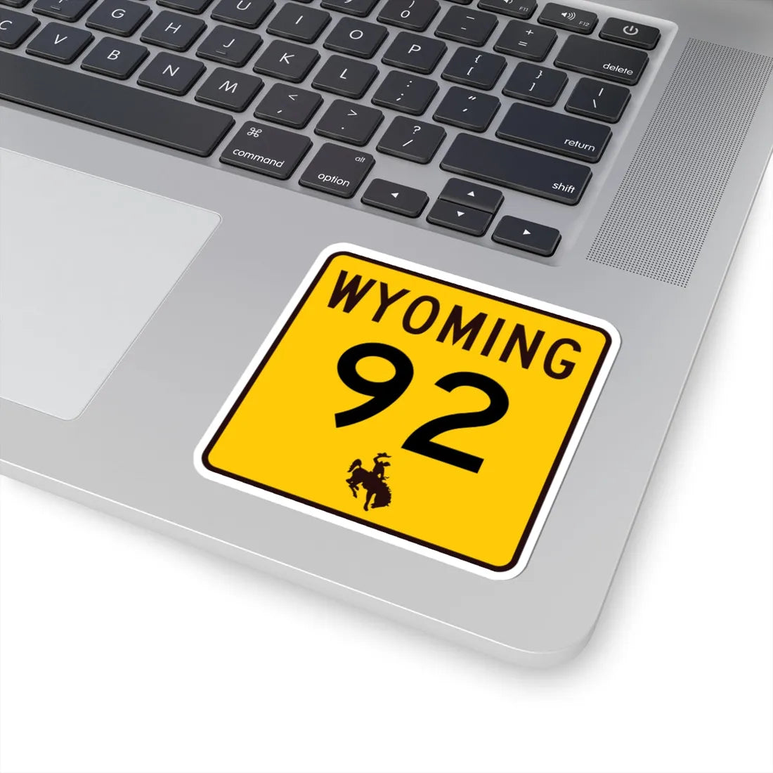 WY-92 (Wyoming) (Road Sign) STICKER Vinyl Kiss-Cut Decal - The Sticker Space