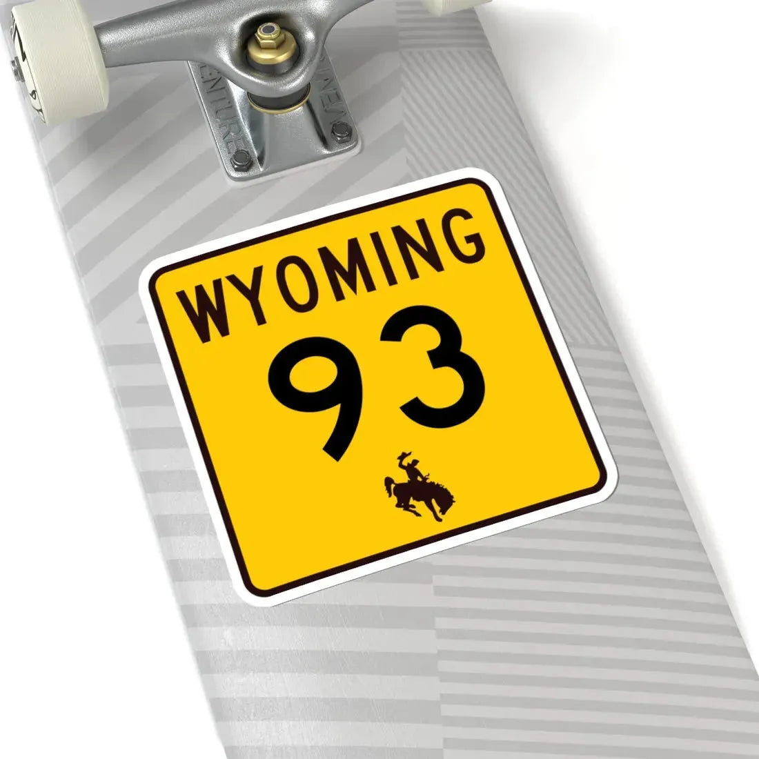 WY-93 (Wyoming) (Road Sign) STICKER Vinyl Kiss-Cut Decal - The Sticker Space