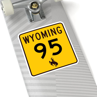 WY-95 (Wyoming) (Road Sign) STICKER Vinyl Kiss-Cut Decal - The Sticker Space