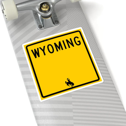 WY-blank (Wyoming) (Road Sign) STICKER Vinyl Kiss-Cut Decal - The Sticker Space