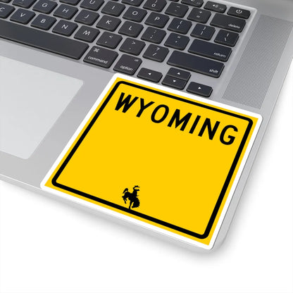 WY-blank (Wyoming) (Road Sign) STICKER Vinyl Kiss-Cut Decal - The Sticker Space