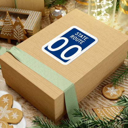 Wyandot County Ohio state route shield template (Ohio) (Road Sign) STICKER Vinyl Kiss-Cut Decal - The Sticker Space