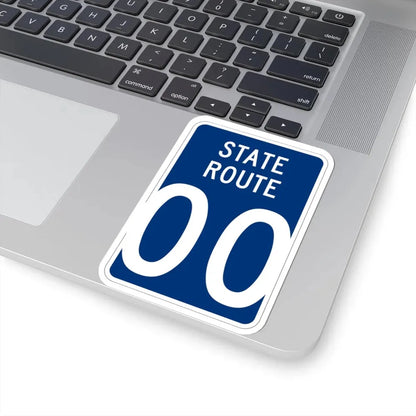 Wyandot County Ohio state route shield template (Ohio) (Road Sign) STICKER Vinyl Kiss-Cut Decal - The Sticker Space