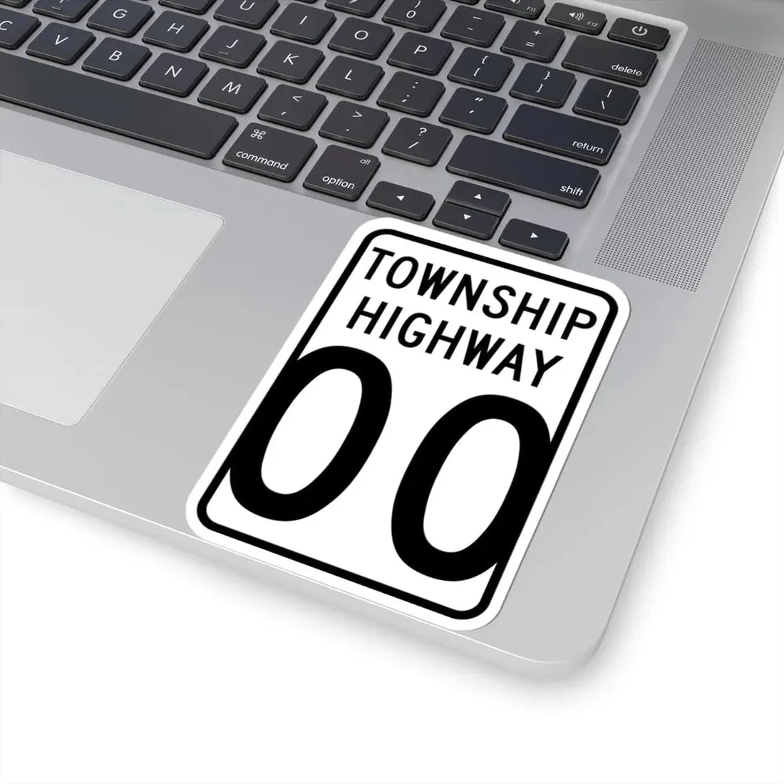 Wyandot County Ohio township highway shield template (Ohio) (Road Sign) STICKER Vinyl Kiss-Cut Decal - The Sticker Space