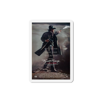 Wyatt Earp 1994 Movie Poster Die-Cut Magnet-4" x 4"-The Sticker Space