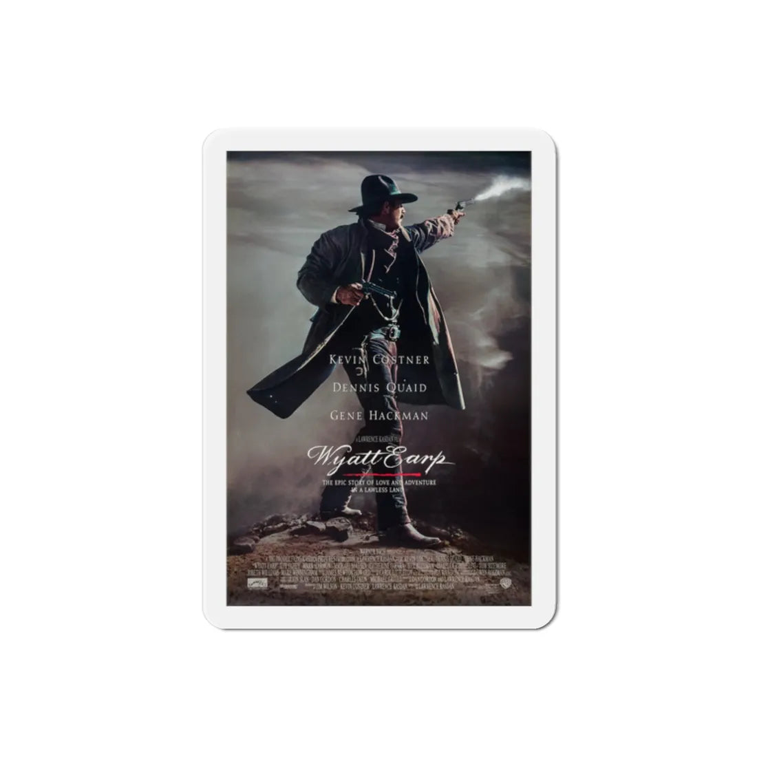 Wyatt Earp 1994 Movie Poster Refrigerator Magnet 2 Inch - The Sticker Space