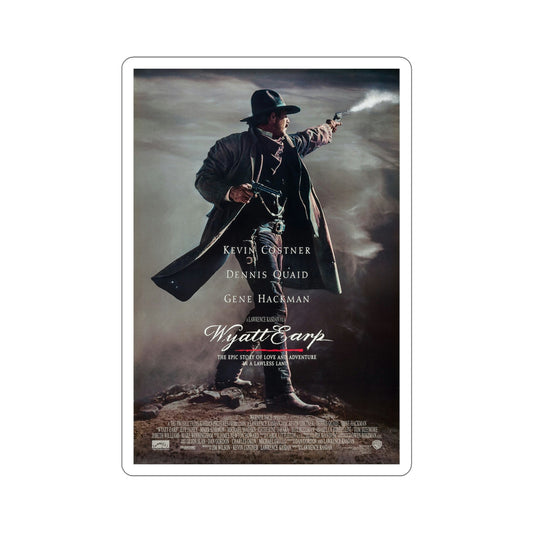 Wyatt Earp 1994 Movie Poster STICKER Vinyl Die-Cut Decal-6 Inch-The Sticker Space