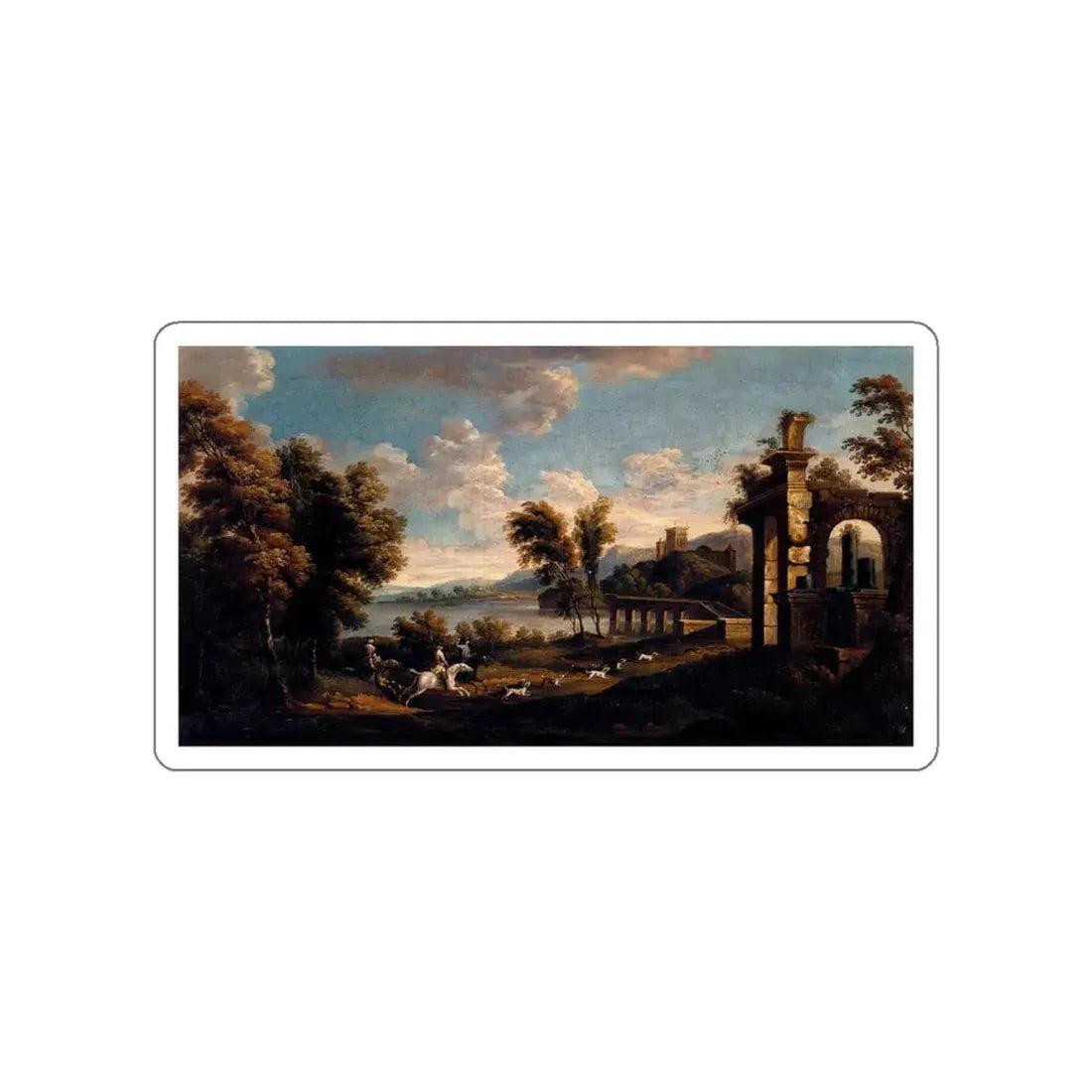 WYCK, Jan - Hunting Scene (Artwork) STICKER Vinyl Die-Cut Decal White Die-Cut 5 Inch - The Sticker Space