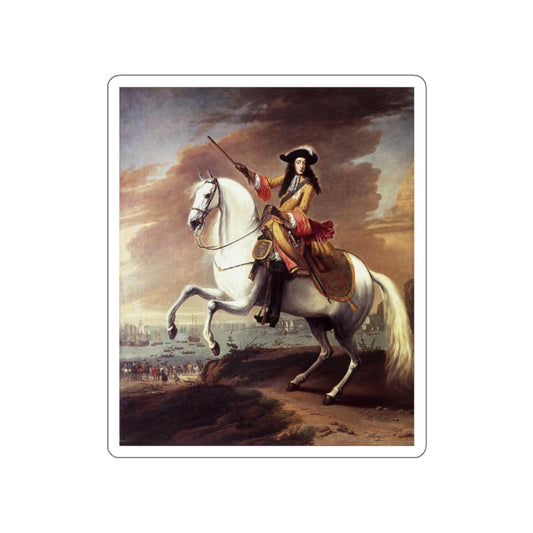 WYCK, Jan - William III Landing at Brixham, Torbay (Artwork) STICKER Vinyl Die-Cut Decal-White-The Sticker Space