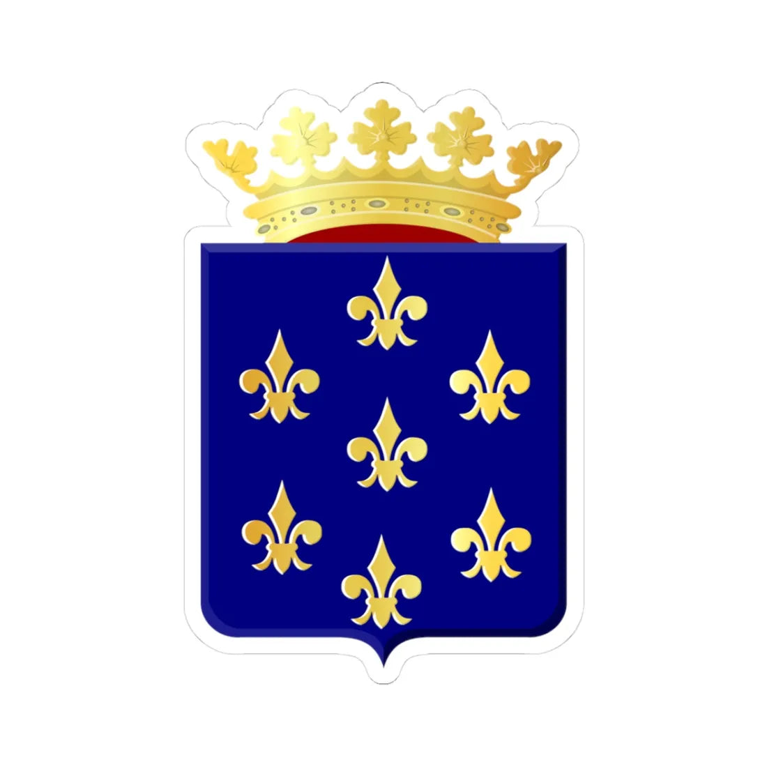 Wymbritseradeel wapen 1818 (Netherlands) (Coat of Arms) STICKER Vinyl Kiss-Cut Decal 3 Inch White - The Sticker Space