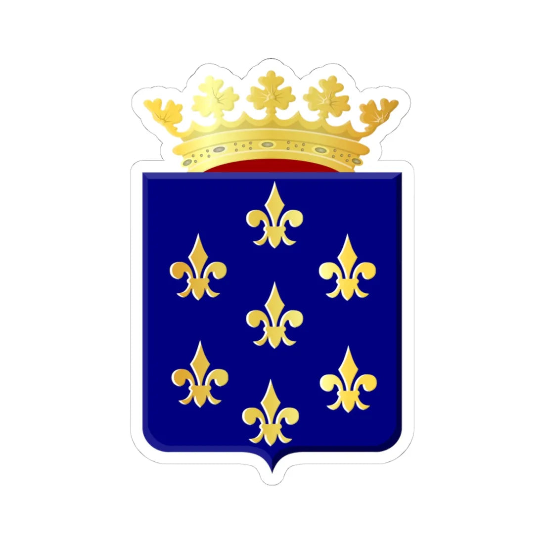 Wymbritseradeel wapen 1818 (Netherlands) (Coat of Arms) STICKER Vinyl Kiss-Cut Decal 4 Inch White - The Sticker Space