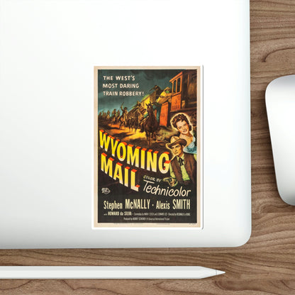 Wyoming Mail 1950 Movie Poster STICKER Vinyl Die-Cut Decal-The Sticker Space