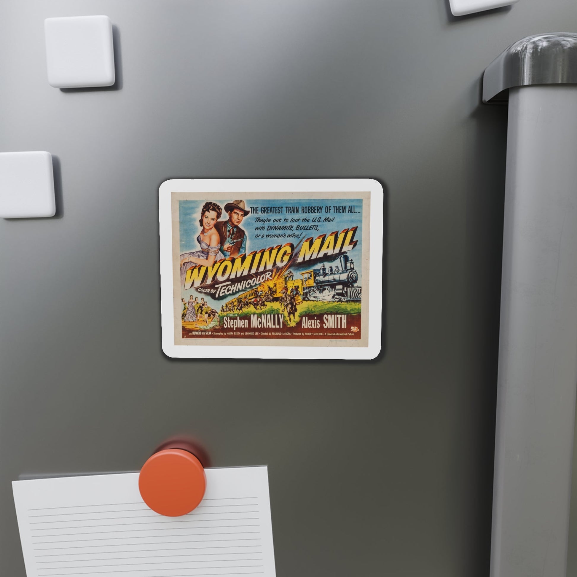 Wyoming Mail 1950 v2 Movie Poster Die-Cut Magnet-The Sticker Space