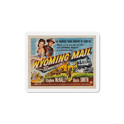 Wyoming Mail 1950 v2 Movie Poster Die-Cut Magnet-4 Inch-The Sticker Space