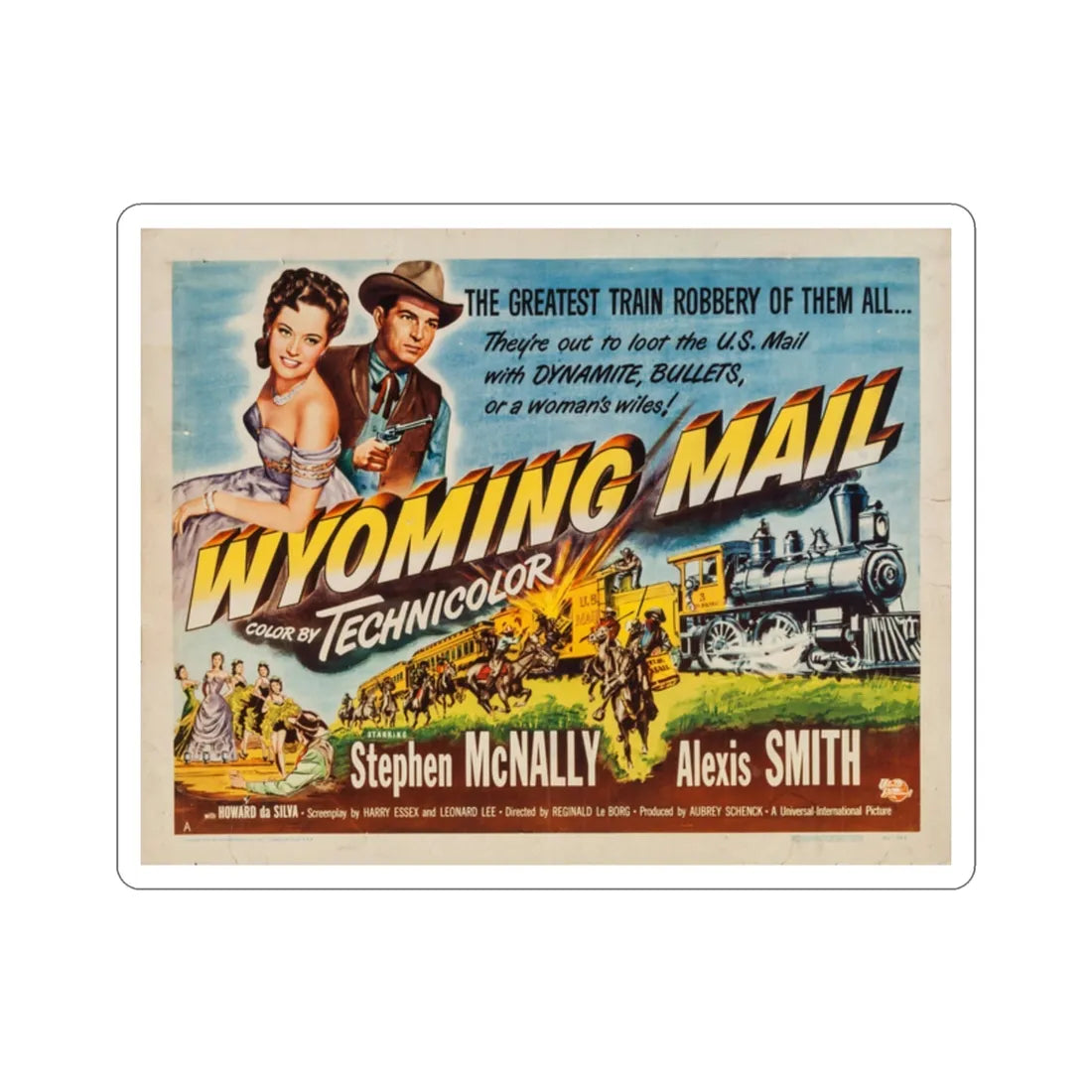 Wyoming Mail 1950 v2 Movie Poster STICKER Vinyl Die-Cut Decal 2 Inch - The Sticker Space