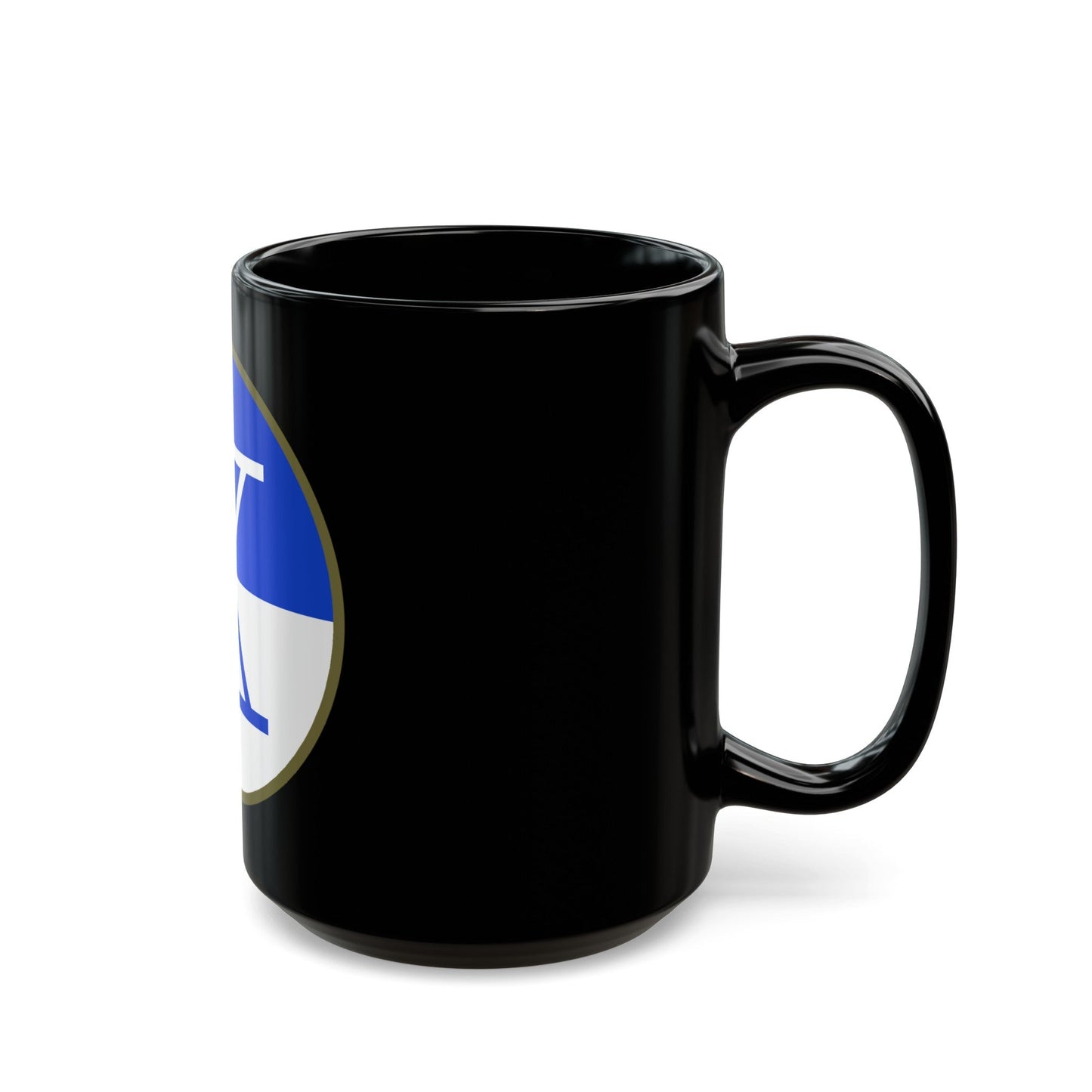 X Corps (U.S. Army) Black Coffee Mug-The Sticker Space