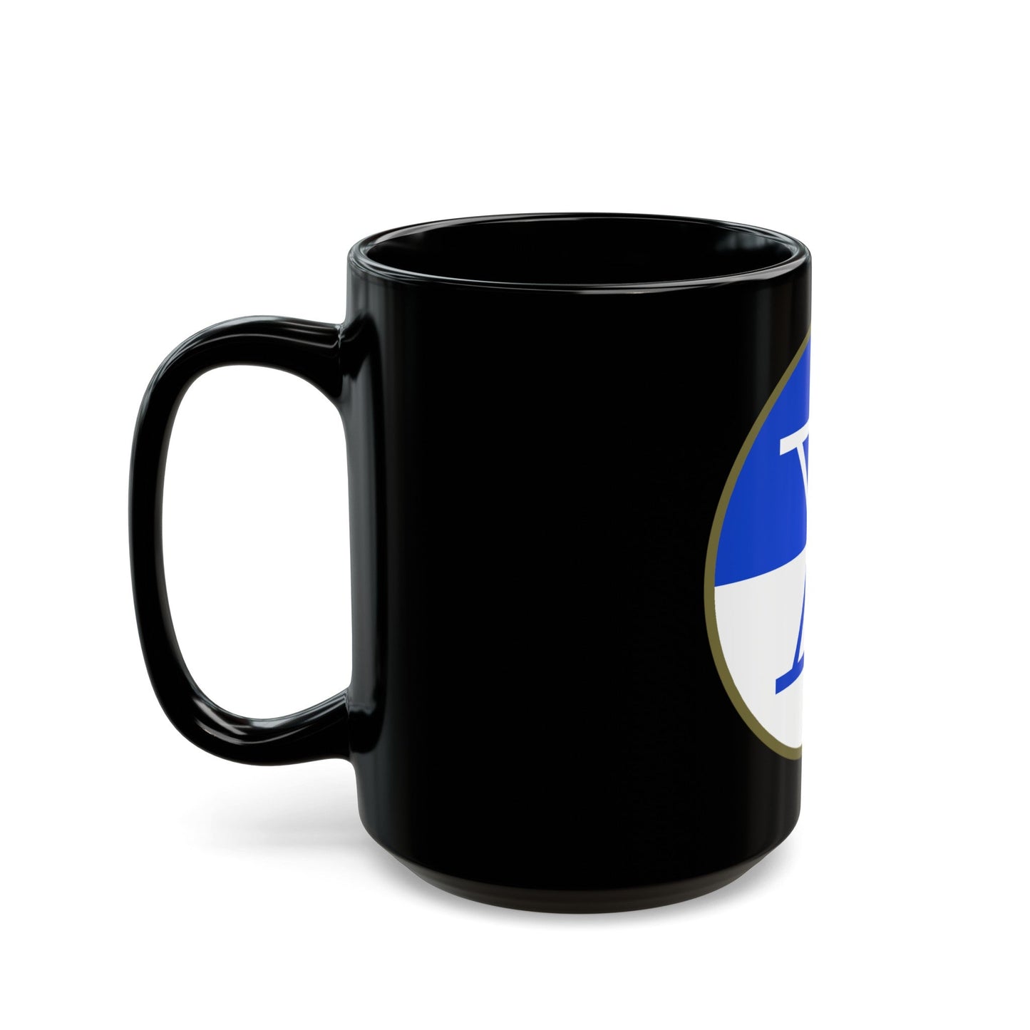 X Corps (U.S. Army) Black Coffee Mug-The Sticker Space