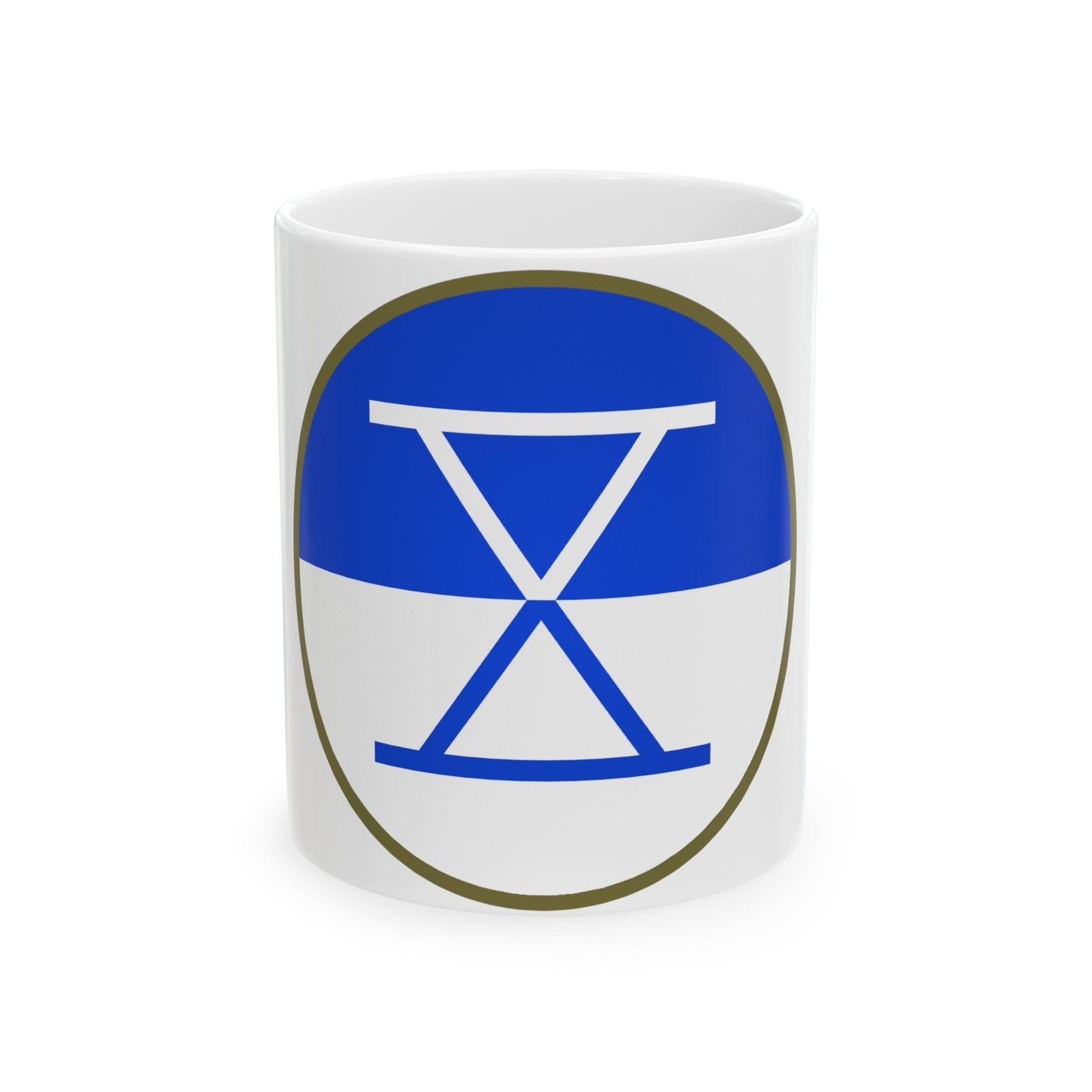 X Corps (U.S. Army) White Coffee Mug-11oz-The Sticker Space
