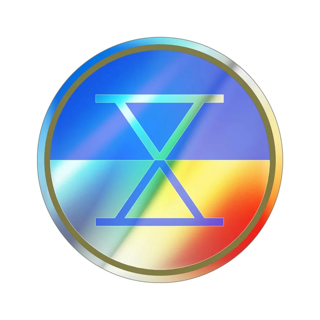 X Corps (U.S. Army) Holographic STICKER Die-Cut Vinyl Decal 6 Inch Holographic - The Sticker Space