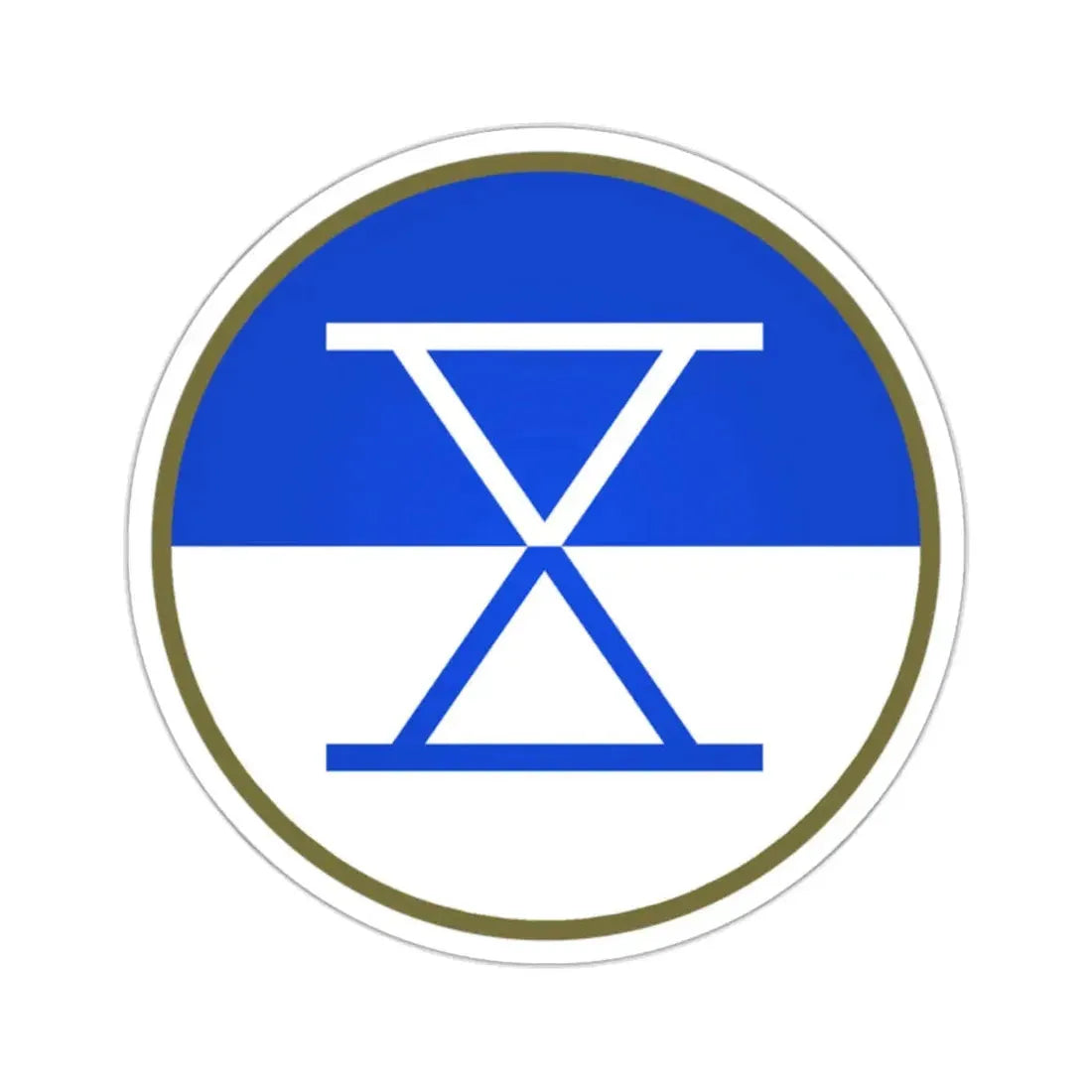 X Corps (U.S. Army) STICKER Vinyl Kiss-Cut Decal 2 Inch White - The Sticker Space