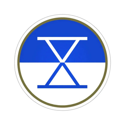 X Corps (U.S. Army) STICKER Vinyl Kiss-Cut Decal 2 Inch White - The Sticker Space