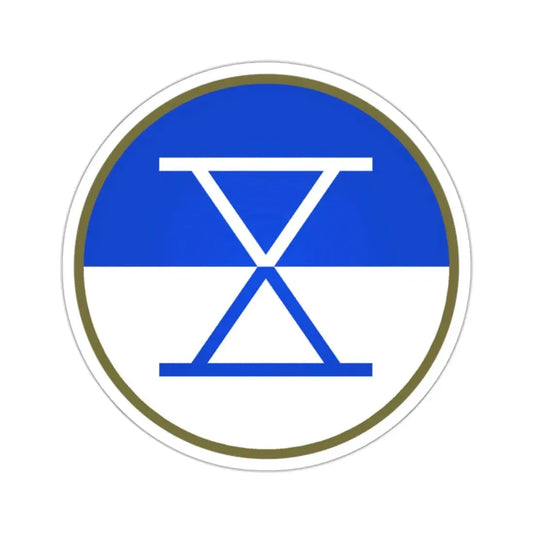 X Corps (U.S. Army) STICKER Vinyl Kiss-Cut Decal 2 Inch White - The Sticker Space