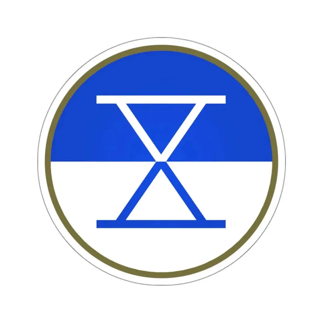 X Corps (U.S. Army) STICKER Vinyl Kiss-Cut Decal 3 Inch White - The Sticker Space