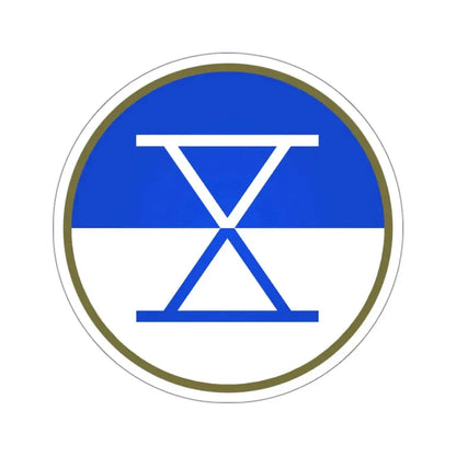 X Corps (U.S. Army) STICKER Vinyl Kiss-Cut Decal 3 Inch White - The Sticker Space