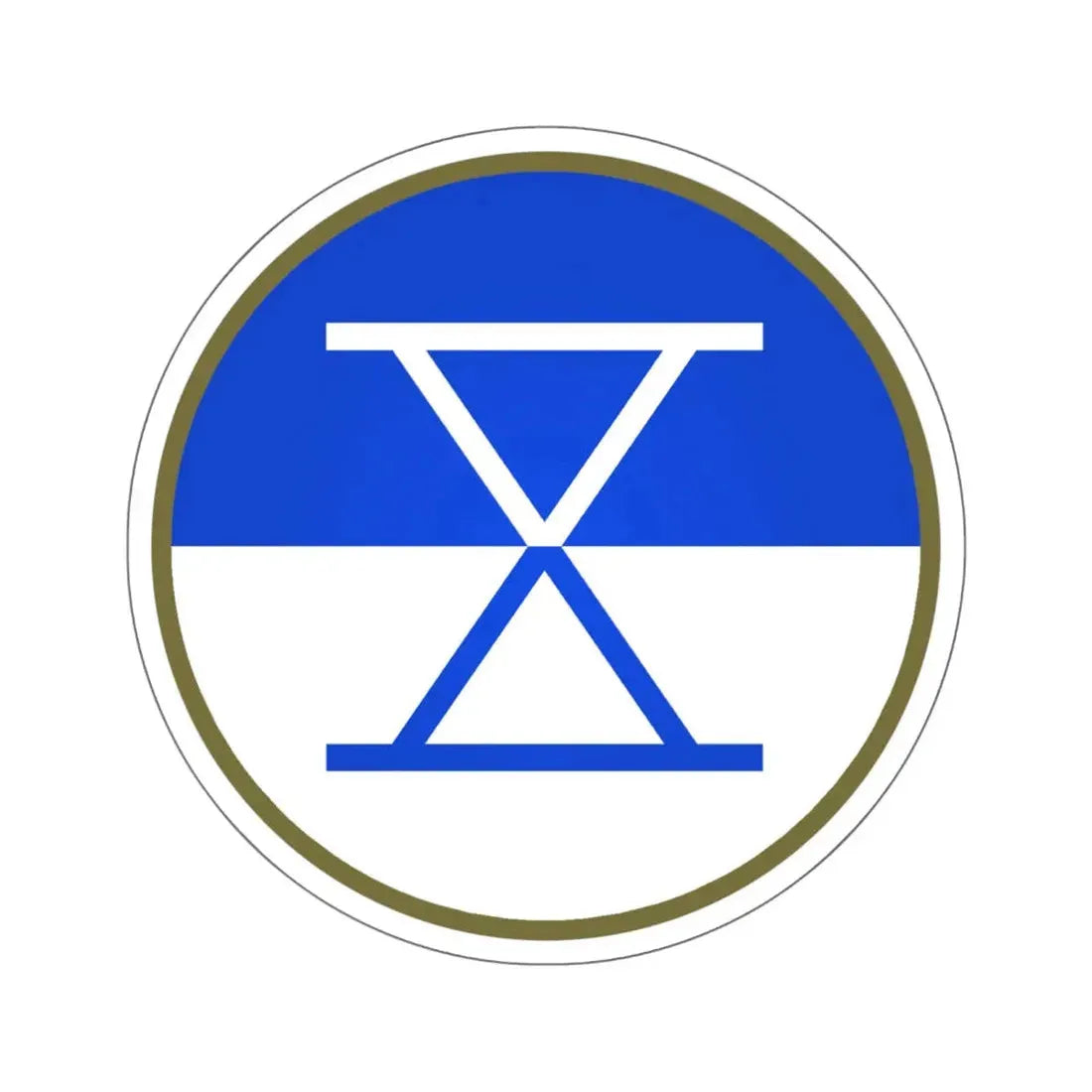 X Corps (U.S. Army) STICKER Vinyl Kiss-Cut Decal 6 Inch White - The Sticker Space