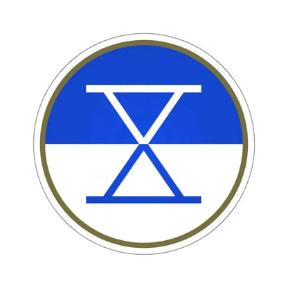 X Corps (U.S. Army) STICKER Vinyl Kiss-Cut Decal 6 Inch White - The Sticker Space