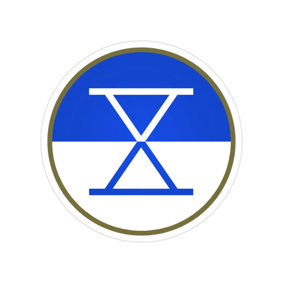 X Corps (U.S. Army) Transparent STICKER Die-Cut Vinyl Decal 2 Inch - The Sticker Space