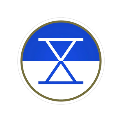 X Corps (U.S. Army) Transparent STICKER Die-Cut Vinyl Decal 2 Inch - The Sticker Space