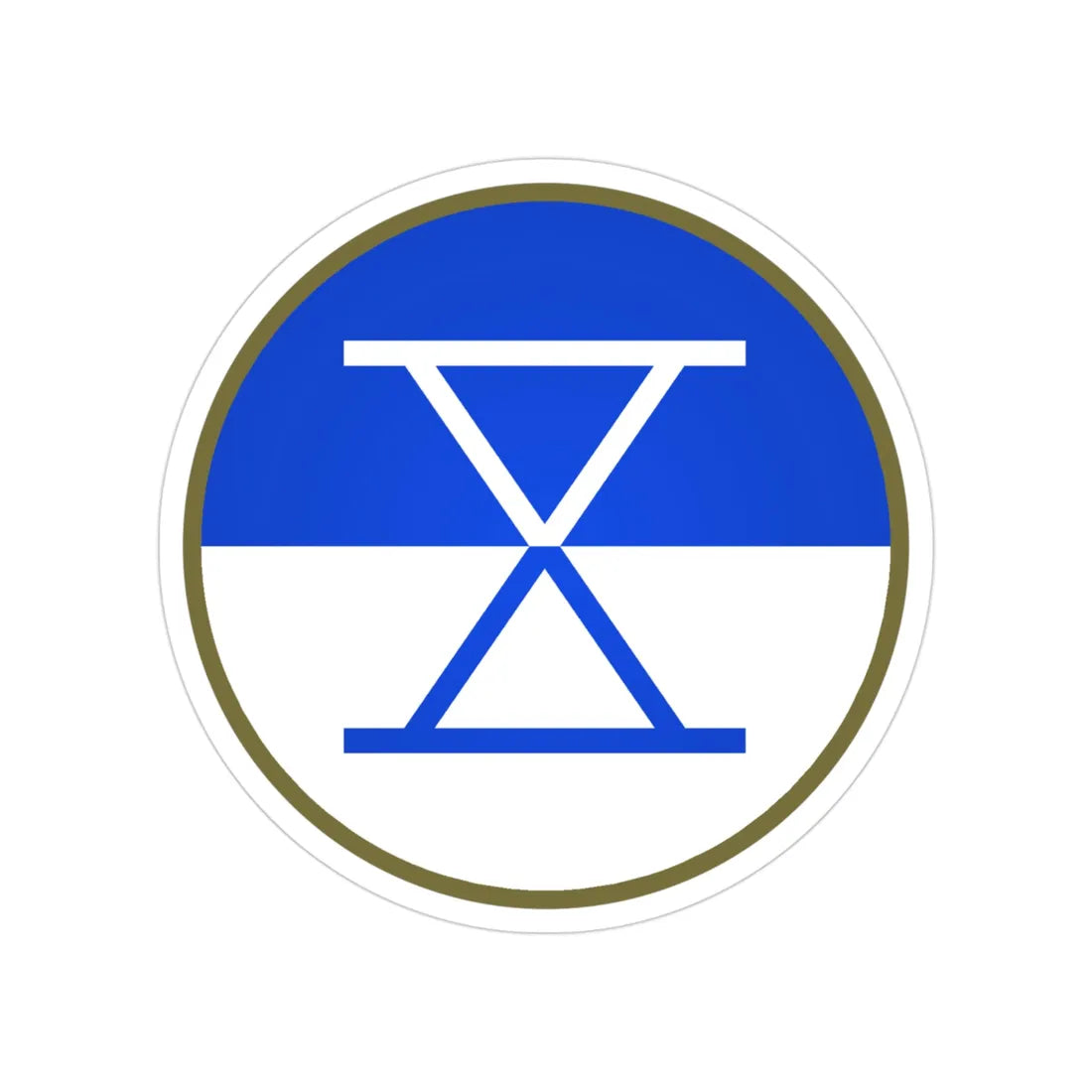 X Corps (U.S. Army) Transparent STICKER Die-Cut Vinyl Decal 3 Inch - The Sticker Space