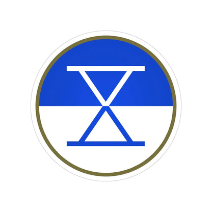 X Corps (U.S. Army) Transparent STICKER Die-Cut Vinyl Decal 3 Inch - The Sticker Space