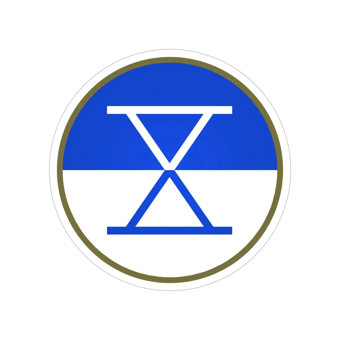 X Corps (U.S. Army) Transparent STICKER Die-Cut Vinyl Decal 4 Inch - The Sticker Space