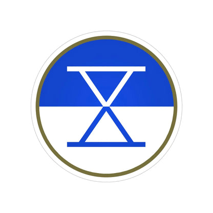 X Corps (U.S. Army) Transparent STICKER Die-Cut Vinyl Decal 4 Inch - The Sticker Space