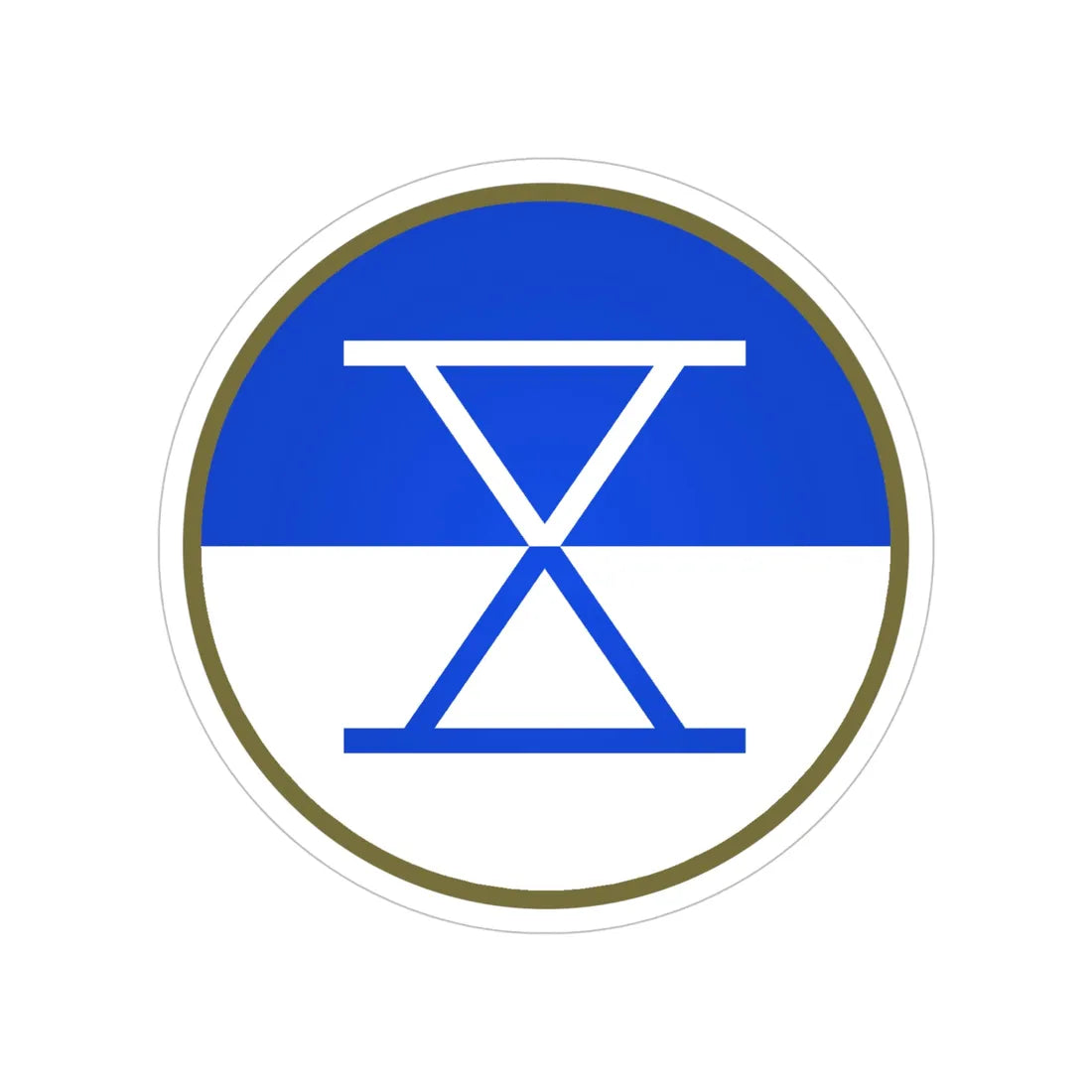 X Corps (U.S. Army) Transparent STICKER Die-Cut Vinyl Decal 5 Inch - The Sticker Space