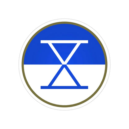 X Corps (U.S. Army) Transparent STICKER Die-Cut Vinyl Decal 5 Inch - The Sticker Space