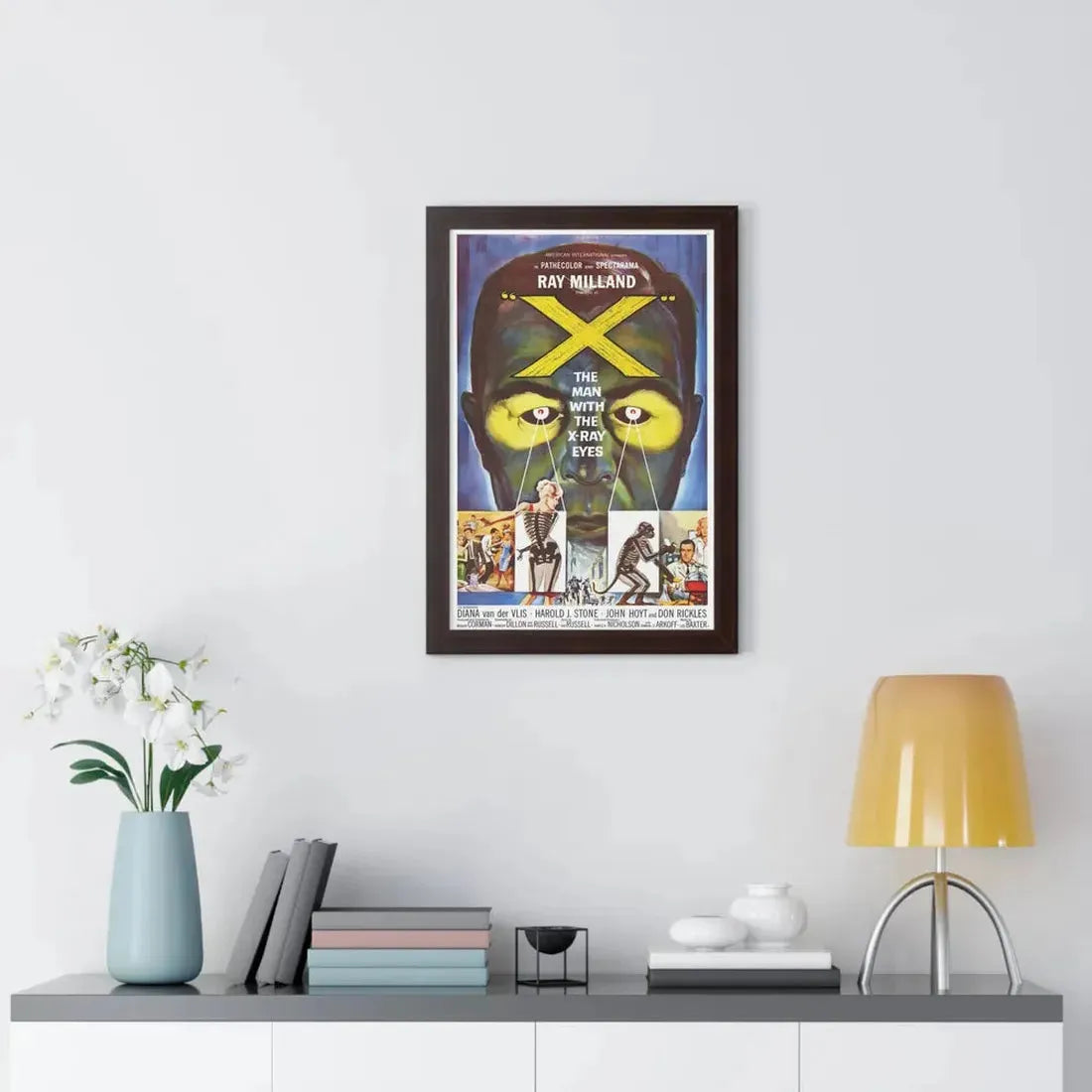 X - THE MAN WITH THE X - RAY EYES 1963 - Framed Movie Poster - The Sticker Space