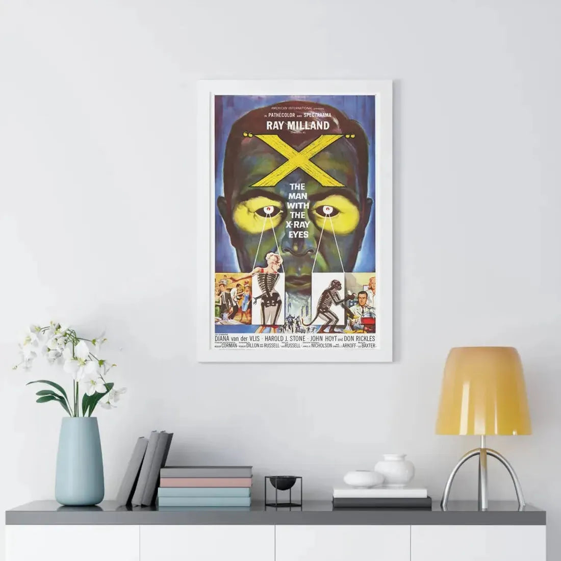 X - THE MAN WITH THE X - RAY EYES 1963 - Framed Movie Poster - The Sticker Space