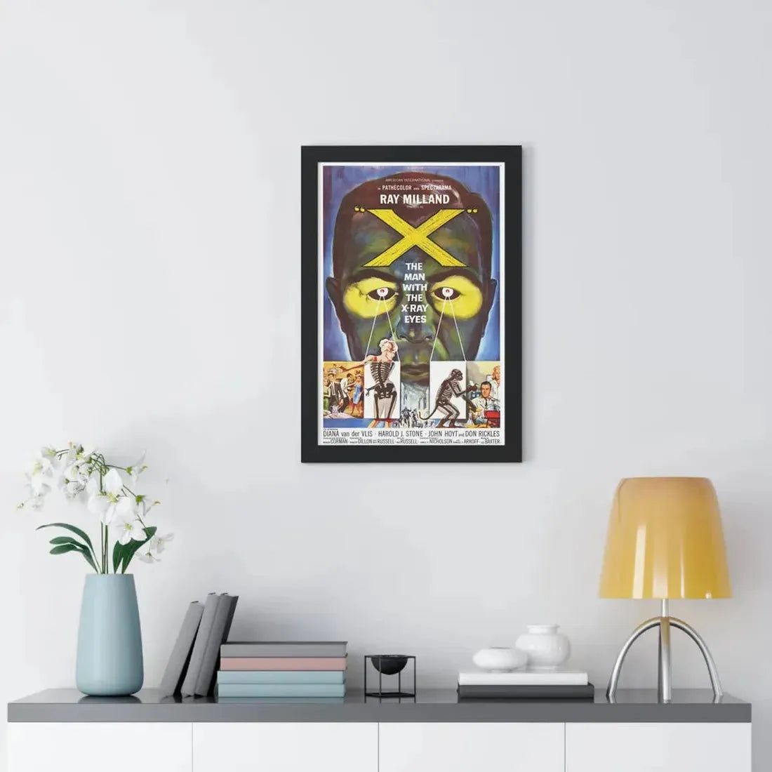 X - THE MAN WITH THE X - RAY EYES 1963 - Framed Movie Poster - The Sticker Space